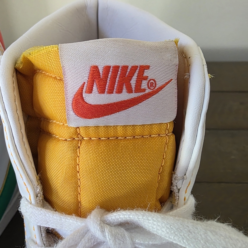 Nike Blazer Mid 77 Rayguns Sneakers Mens 9 Leather Sequin Swoosh Basketball - Picture 11 of 15